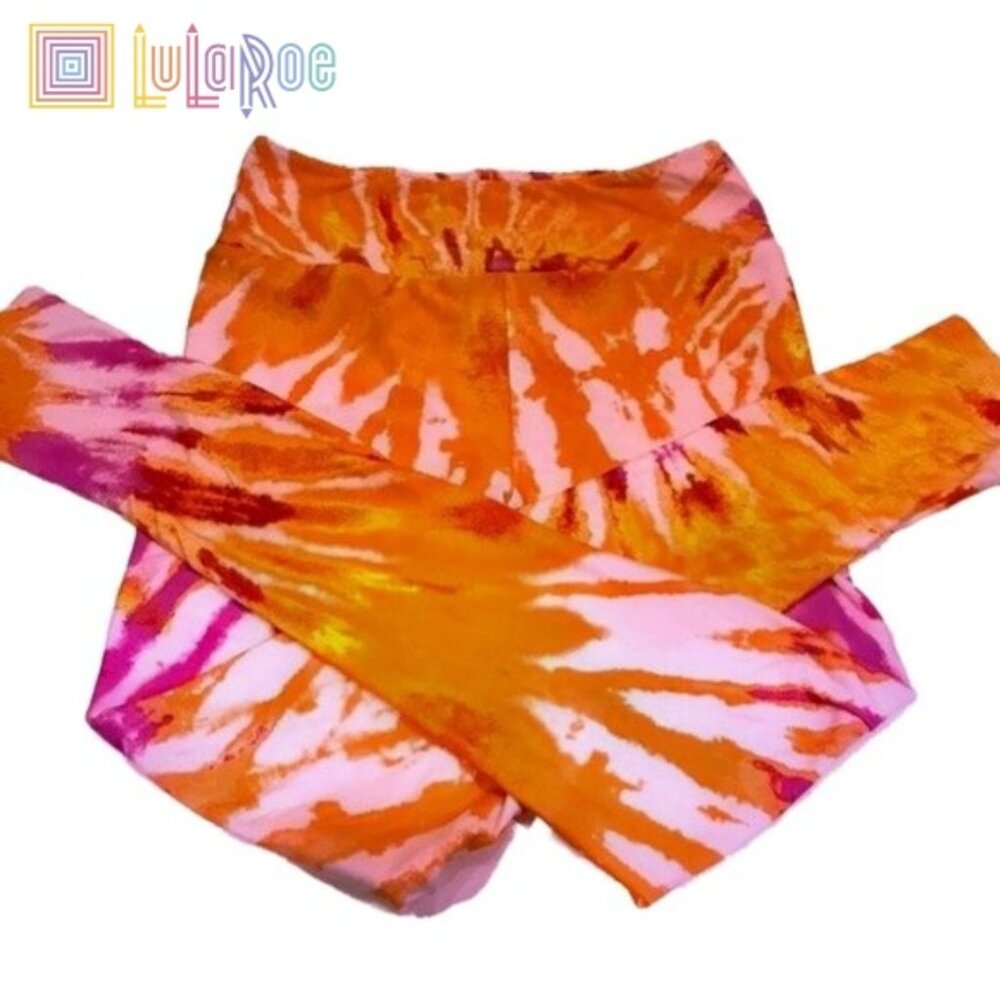 LuLaRoe Leggings, tie die look, like new